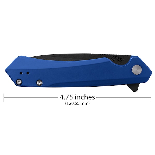 Knife, Case Blue Custom Kinzua DLC-Coated Spear Blade